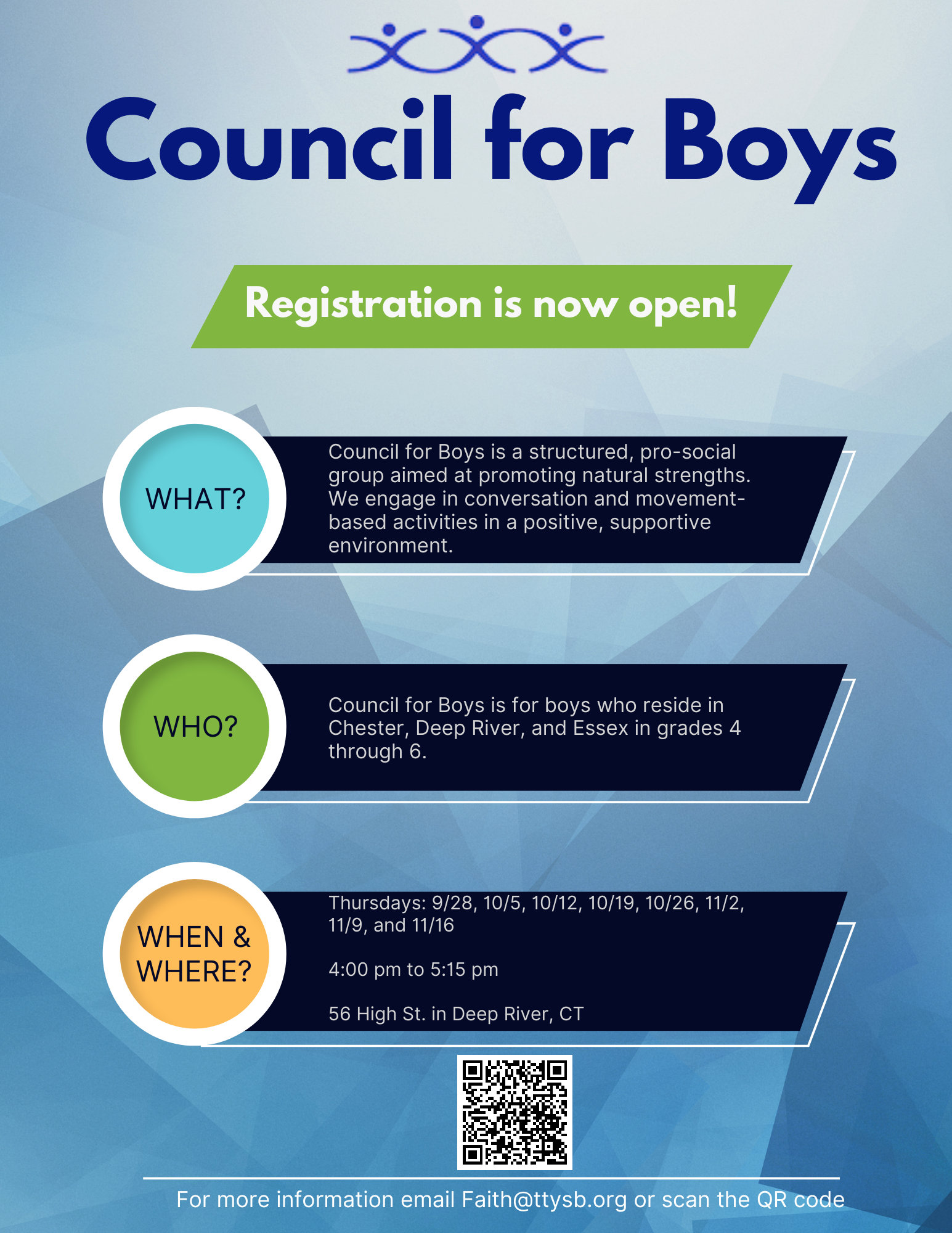 Council for Boys Fall 2023